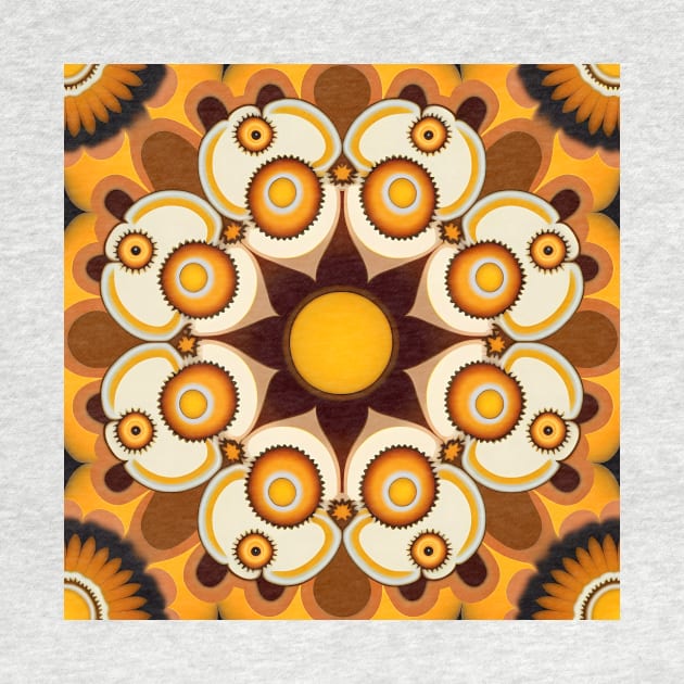 Groovy Sun Mandala Art by TheJadeCat